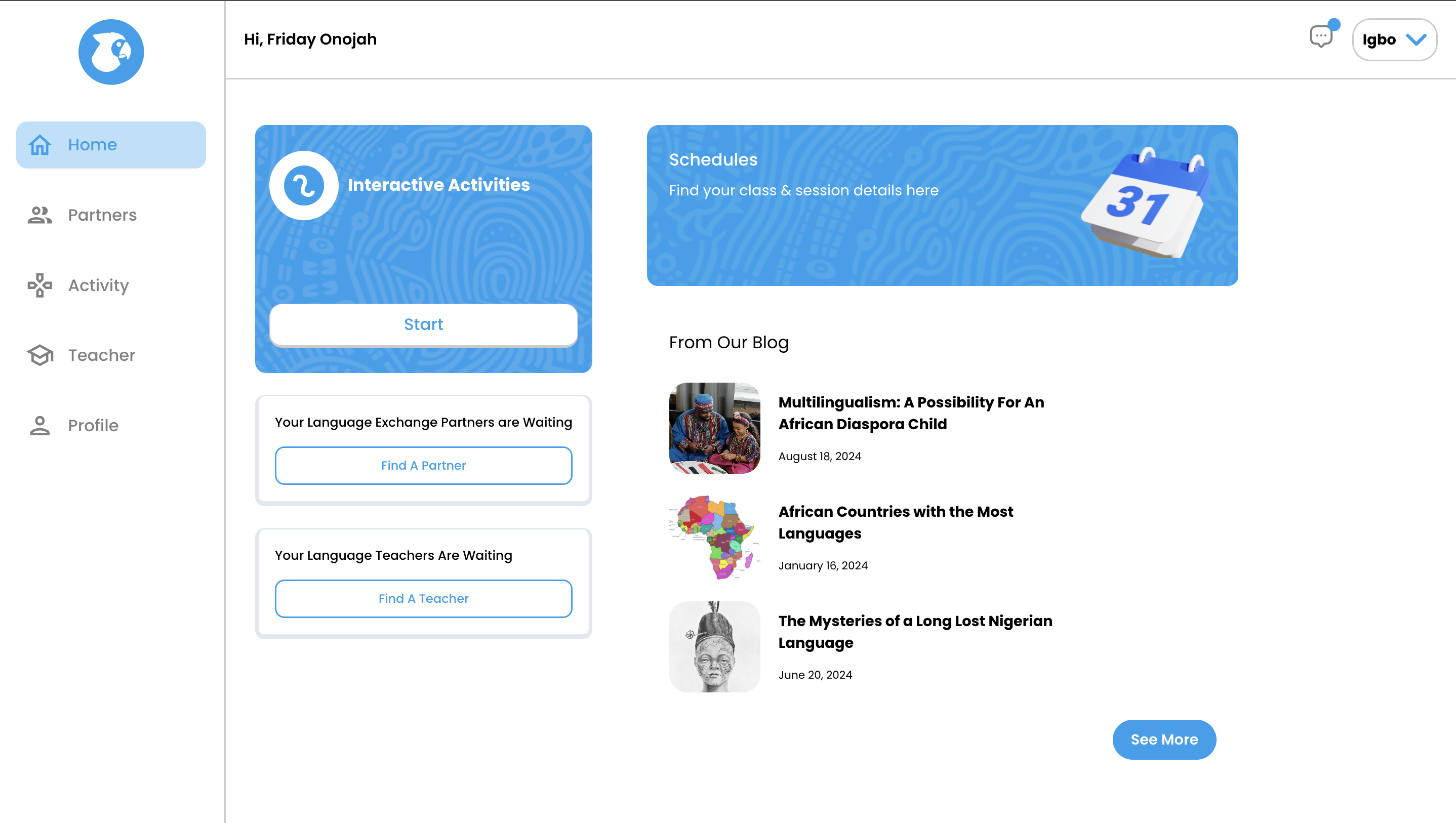 Pluritongues Web Platform